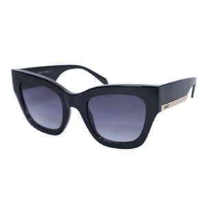 Quay Australia BY THE WAY Oversized Womens Sunglasses–Black / Smoke Gradient–NWT